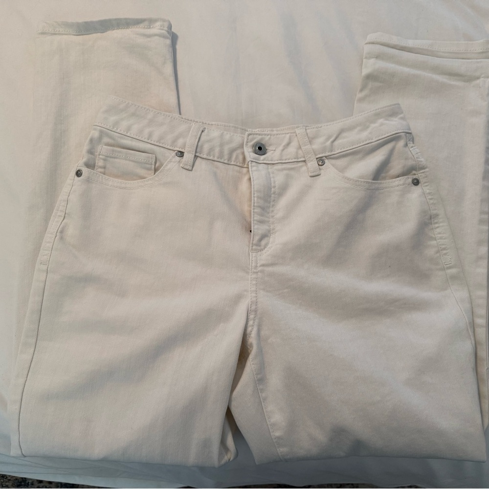 Cream Denim Jeans